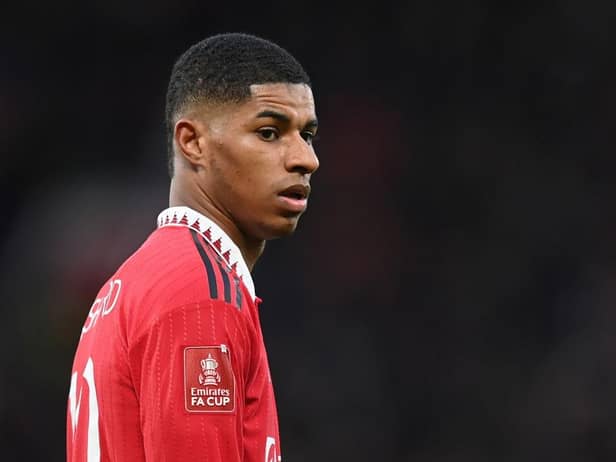 Manchester United striker Marcus Rashford is a doubt for Sunday's game against Newcastle United.