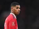Manchester United striker Marcus Rashford is a doubt for Sunday's game against Newcastle United.