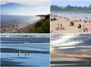 (clockwise from top left) Druridge Bay, South Shields, Seaburn and Seaton Carew