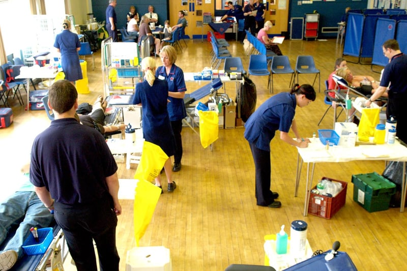 A blood donor session at Owton Manor Community Centre in 2006.