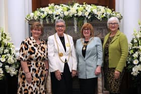 The Mayor of South Tyneside Cllr Pat Hay and Mayoress Mrs Jean Copp, Leader Cllr Tracey Dixon and Deputy Leader Cllr Joan Atkinson.