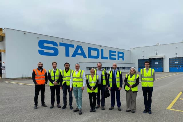 A team from Nexus visited the plant where the new Metro trains are being built.