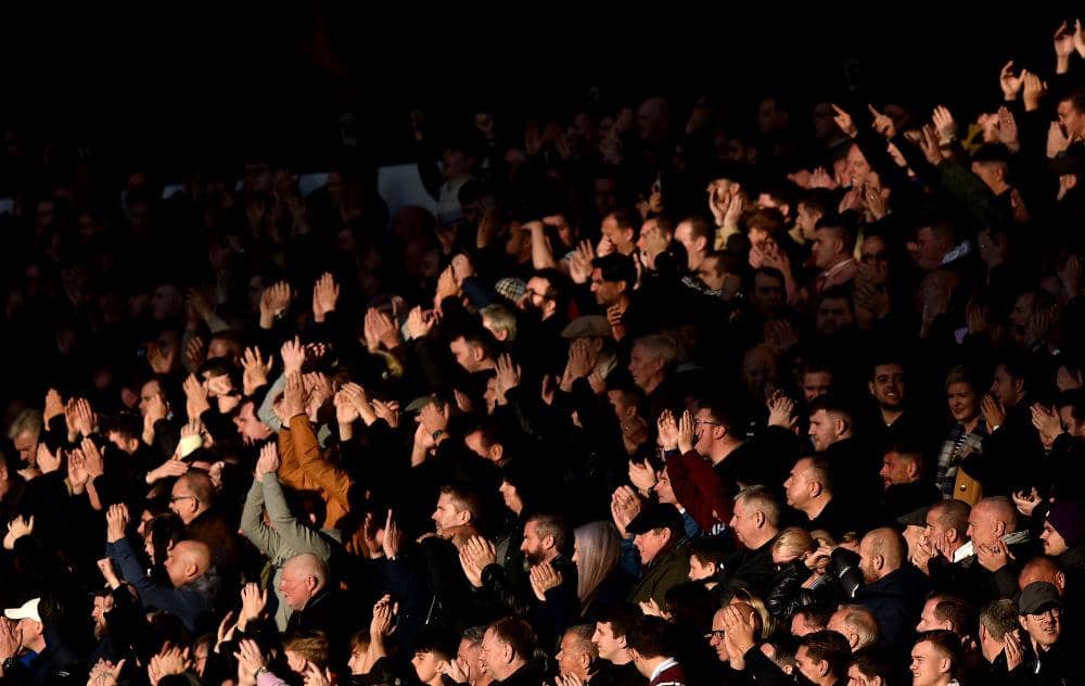 Football fans. (Photo by Nathan Stirk/Getty Images)