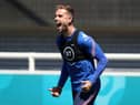 Jordan Henderson during an England training session at St George's Park this week