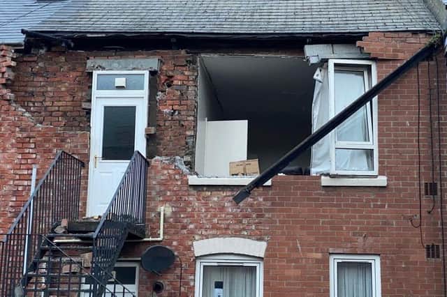 One man has been arrested following an explosion in a South Shields street on Wednesday. He has since been released on police bail.