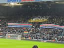 The Wor Flags display v Burnley.