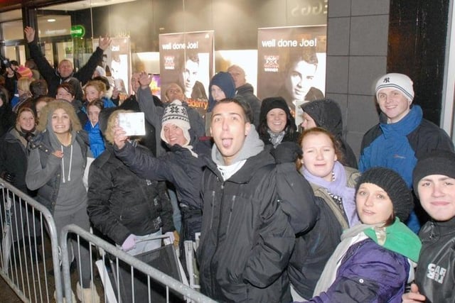 After his 2009 X Factor win, Joe McElderry returned to South Shields. Fans queued outside of HMV on King Street to meet him.
