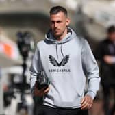 Martin Dubravka of Newcastle United arrives at the stadium prior to the Premier League match between Newcastle United and Liverpool at St. James Park on April 30, 2022 in Newcastle upon Tyne, England. (Photo by Ian MacNicol/Getty Images)