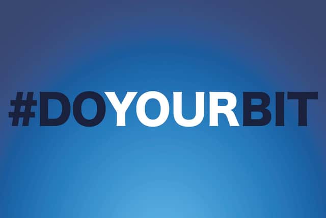 NHS chiefs are urging you to 'do your bit'
