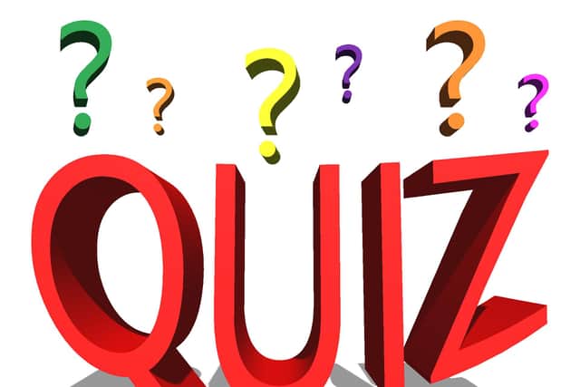 Share and compare this week's 11 quiz questions.