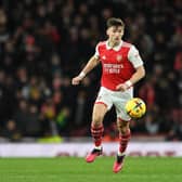 Arsenal defender Kieran Tierney has been linked with a move to Newcastle United (Photo by David Price/Arsenal FC via Getty Images)