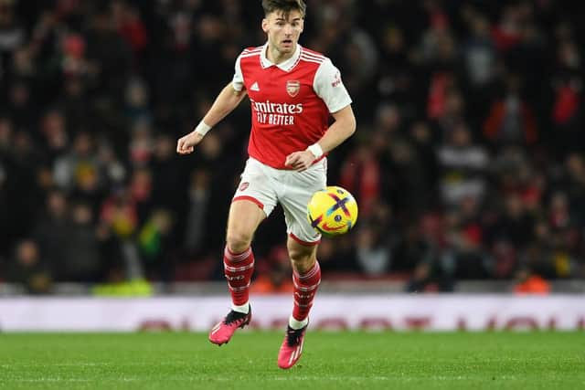 Arsenal defender Kieran Tierney has been linked with a move to Newcastle United (Photo by David Price/Arsenal FC via Getty Images)