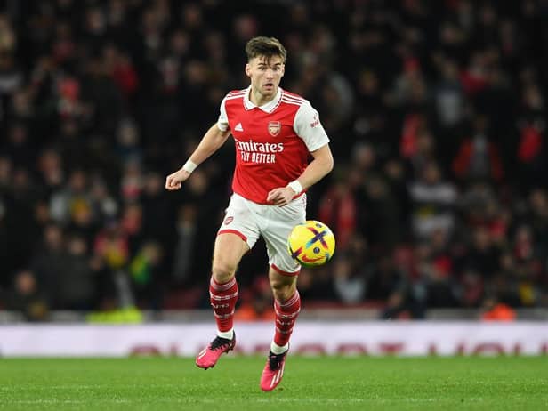 Arsenal defender Kieran Tierney has been linked with a move to Newcastle United (Photo by David Price/Arsenal FC via Getty Images)