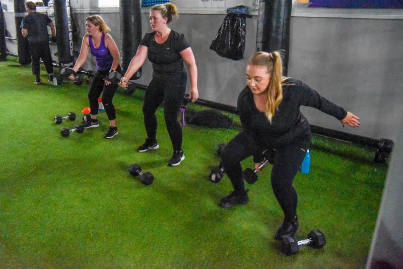 People enjoying physical training sessions inside at STK Fitness in South Tyneside