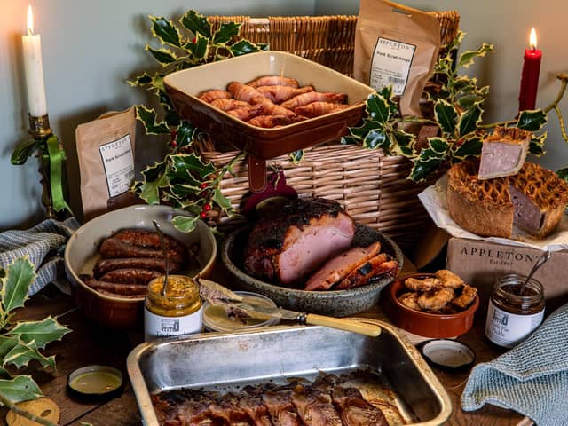 The Appleeton's festive hamper.