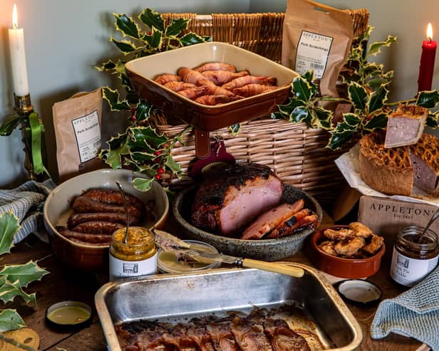The Appleeton's festive hamper.