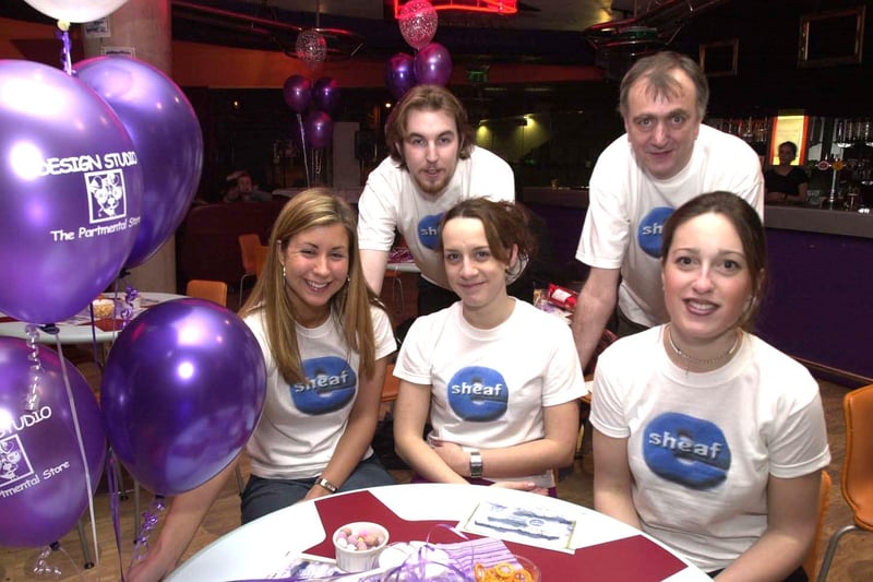 Did you ever read the Hallam Web Magazine? well it was launched in February 2001.  Pictured at the launch in Mojos Bar, National Music Centre, Sheffield were front  row Jenny Mthieson, Tessa McKeown, and Gemma Rogers. back row Gerry White, and John Turner.