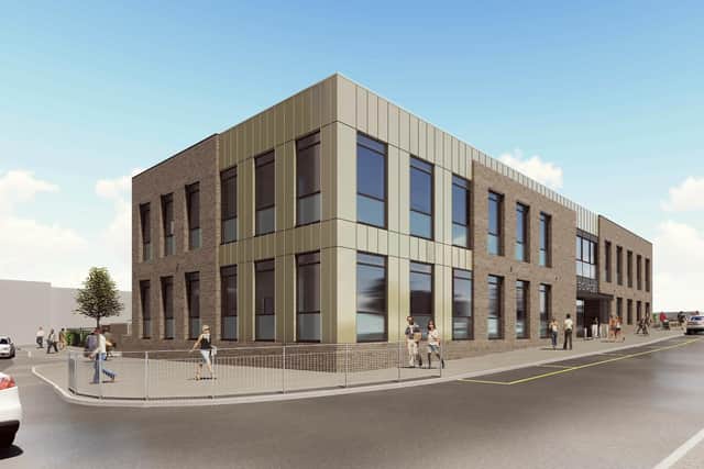 Artist’s impression of new office block in Mile End Road, South Shields