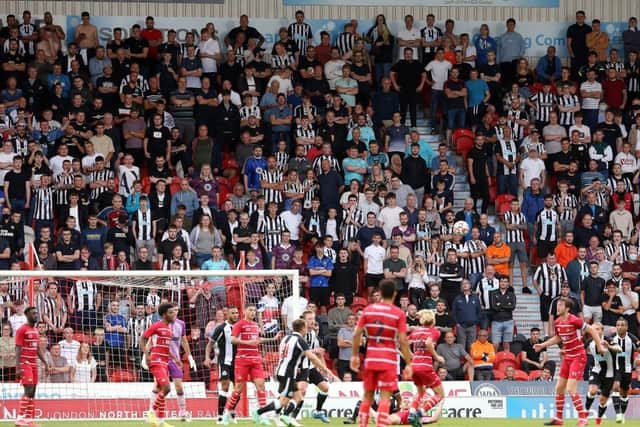 Newcastle United faced Doncaster Rovers in during last year's pre-season schedule (Photo by Charlotte Tattersall/Getty Images)