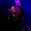 Brooke Barber performing