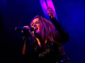 Brooke Barber performing