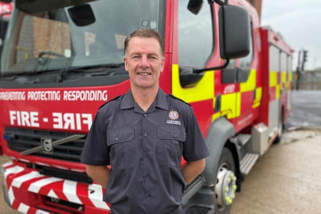 Richie Rickaby, Area Manager for Community Safety at Tyne and Wear Fire and Rescue Service