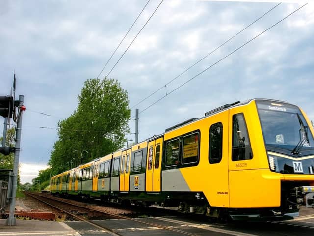 One of the new Metro trains which has been withdrawn from service.