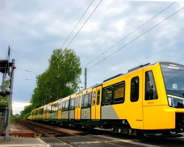 One of the new Metro trains which has been withdrawn from service.