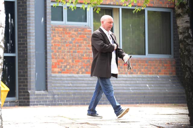 Alan Symington will be sentenced at the Crown Court after pleading guilty to possession of a bladed article.