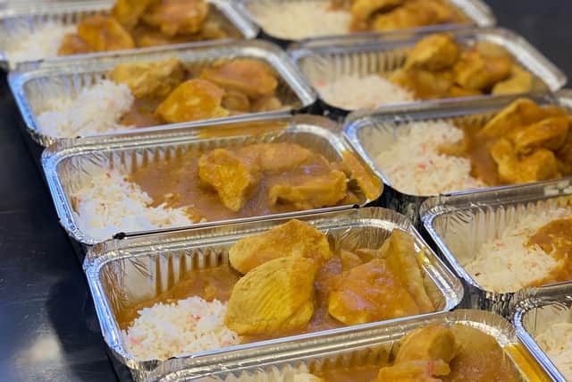 Key workers spending over £10 will receive a free portion of curry, rice and poppadoms.
