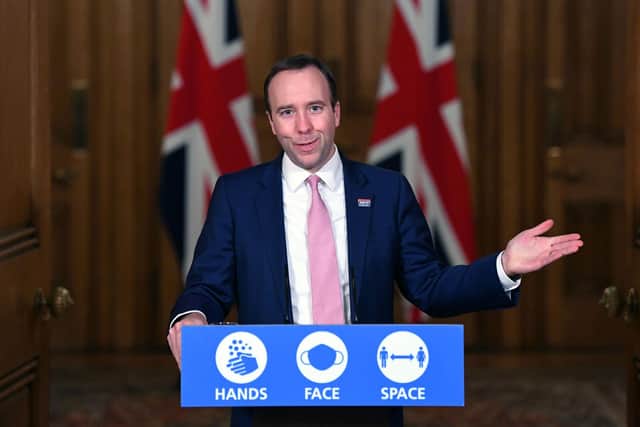 Health Secretary Matt Hancock has hailed the vaccine's roll-out as an historic moment.