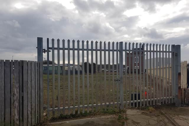 Caption: Parcel of land at the Pier Head off Sea Road, South Shields (March, 2023)