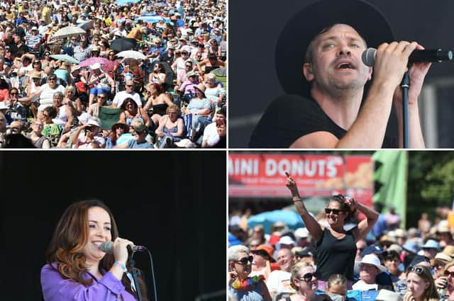 Will Young and Beth Macari performed at the free Bents Park concert on Sunday, July 10.