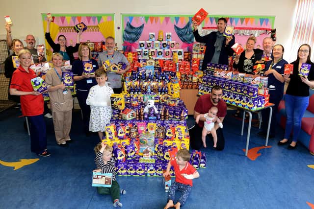 A delivery of eggs during a previous Easter appeal.