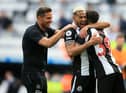 Is this the Newcastle United side that could register a fourth-straight win? (Photo by LINDSEY PARNABY/AFP via Getty Images)