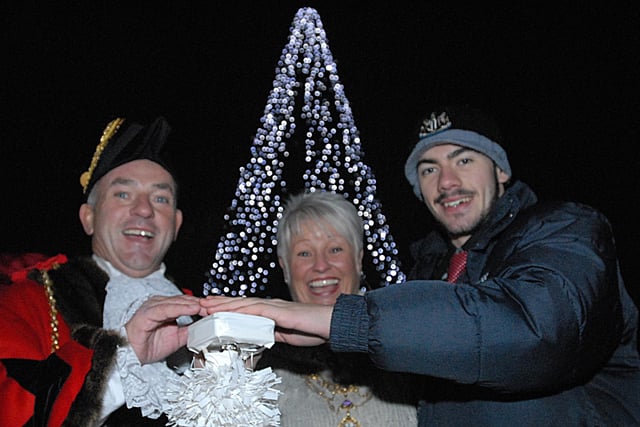 The switching on of the Hebburn Christmas lights in 2013.