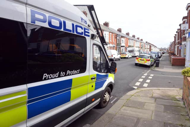 Three men have been charged following searches in South Shields.