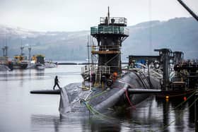 Vanguard-class submarine HMS Vigilant, one of the UK's four nuclear warhead-carrying submarines, at HM Naval Base Clyde. The issue of the UK's nuclear warheads stockpile has been back in the headlines during March 2021.