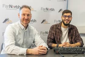 Intern Arbaz Khan and Managing Director Ian Farrar at Far North Limited