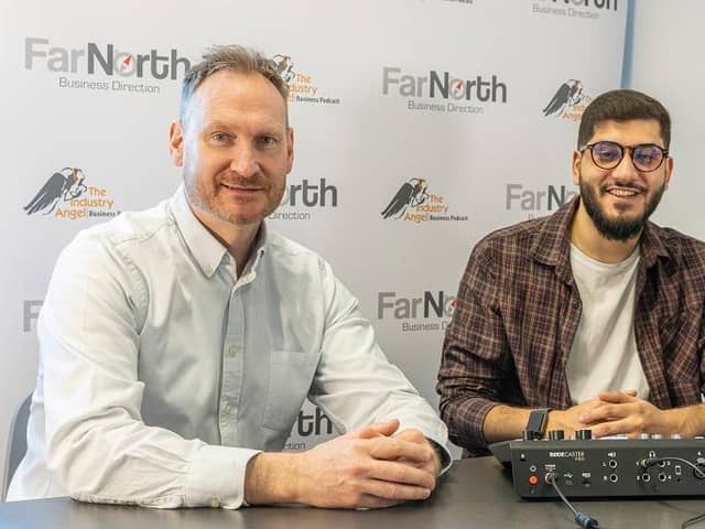 Intern Arbaz Khan and Managing Director Ian Farrar at Far North Limited