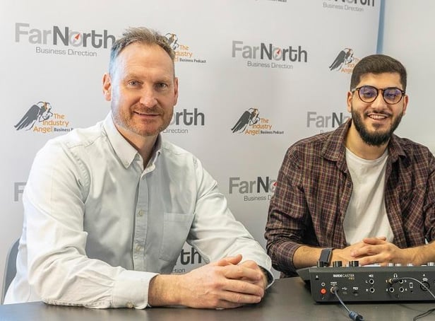 Intern Arbaz Khan and Managing Director Ian Farrar at Far North Limited