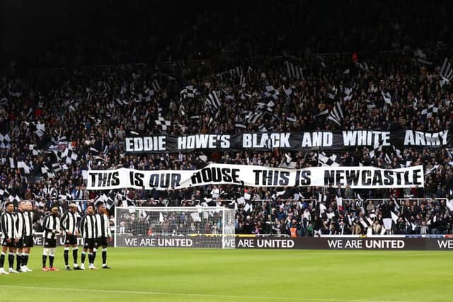 St James's Park banner. (Photo by George Wood/Getty Images)