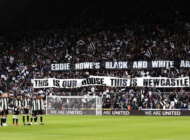 St James's Park banner. (Photo by George Wood/Getty Images)