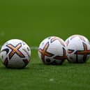 A selection of Nike Flight footballs are seen prior to the Premier League match between Crystal Palace and Arsenal FC at Selhurst Park on August 05, 2022 in London, England. (Photo by Mike Hewitt/Getty Images)