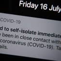 The NHS virus alert app