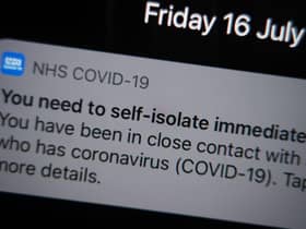 The NHS virus alert app