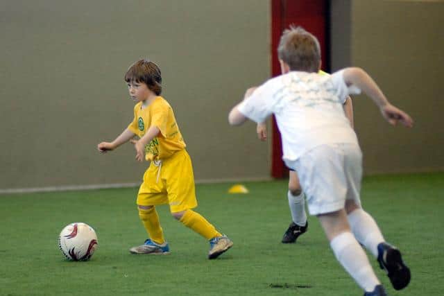 Elliot Anderson playing for Wallsend Boys Club.