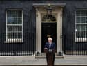 Prime Minister Boris Johnson addresses the nation as he announces his resignation outside 10 Downing Street. Picture: Carl Court/Getty Images.