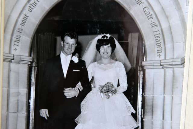 Walter and Amelia on their wedding day in 1962