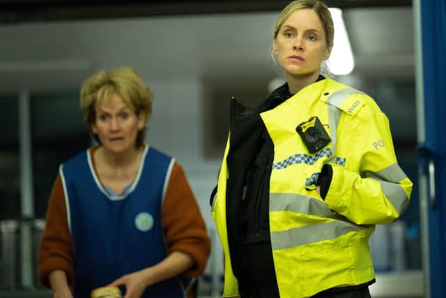 Jo Marshall (Sophie Rundle, right) with mum Molly (Lorraine Ashbourne) in the new ITV drama After The Flood (Picture: Quay Street Productions/ITV)